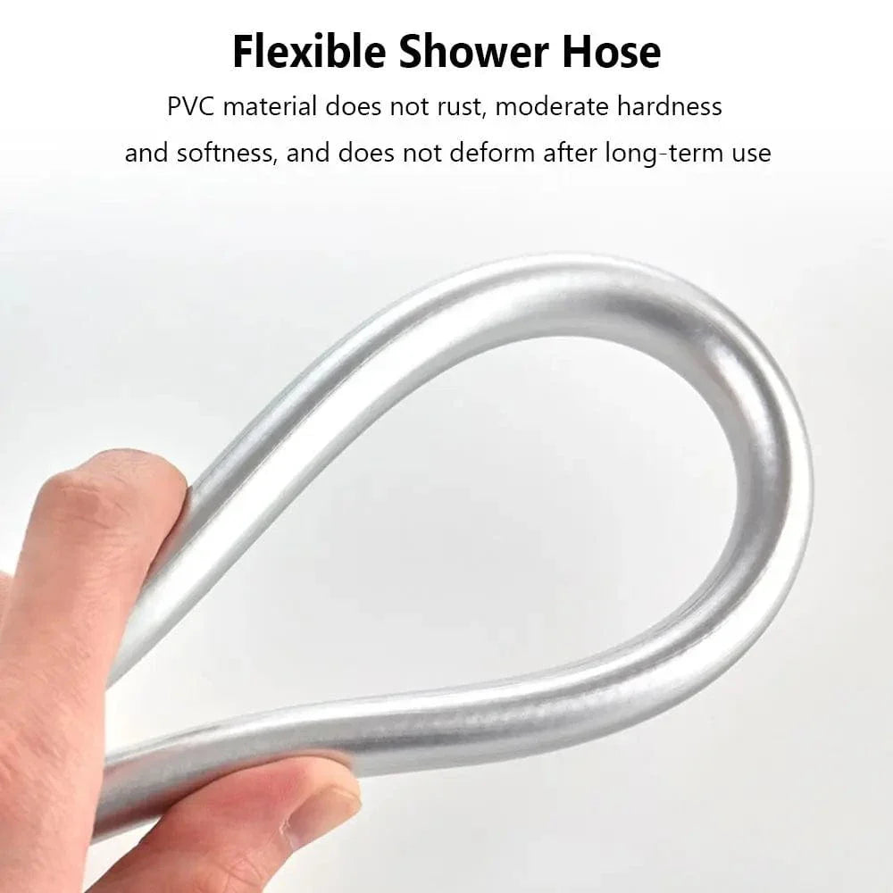 Tuyau Pommeau de Douche PVC Résistant Compatible Toutes Marques – Pluvia