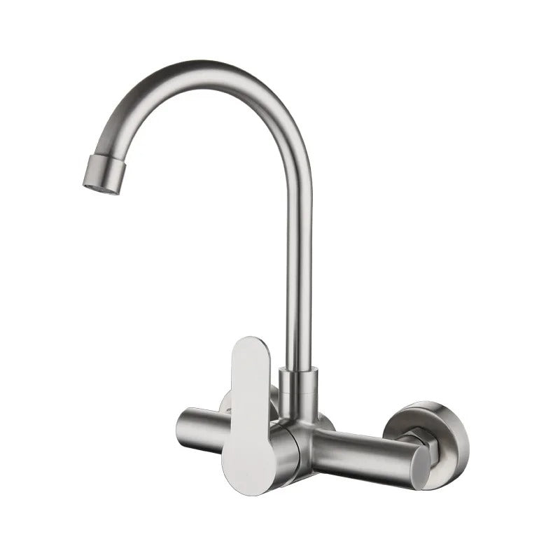 Robinet Mural Cuisine Inox Mitigeur Élégant et Durable – Cuvéa