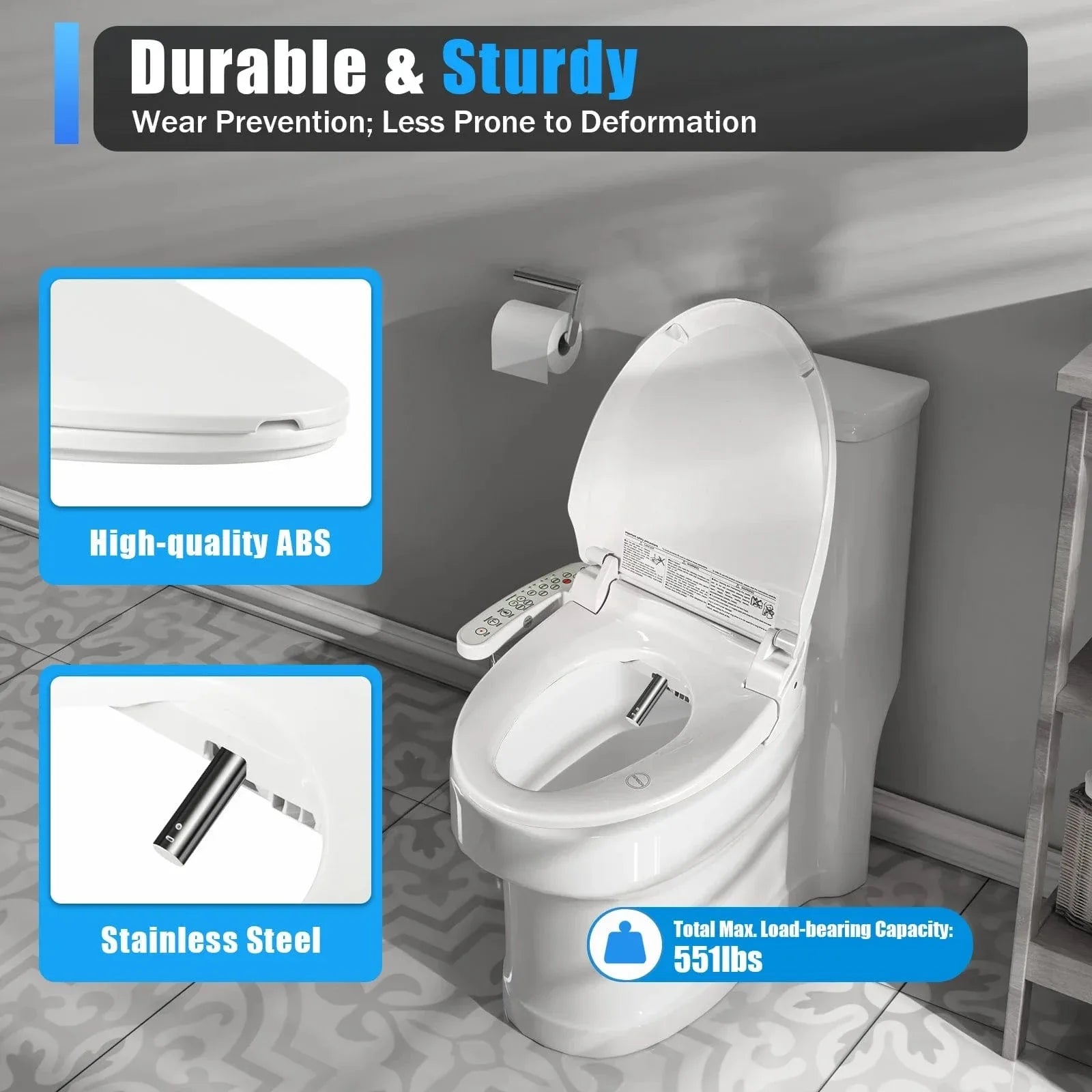 Abattant WC Japonais Électrique Fonctions Automatiques Complètes – Kaïro